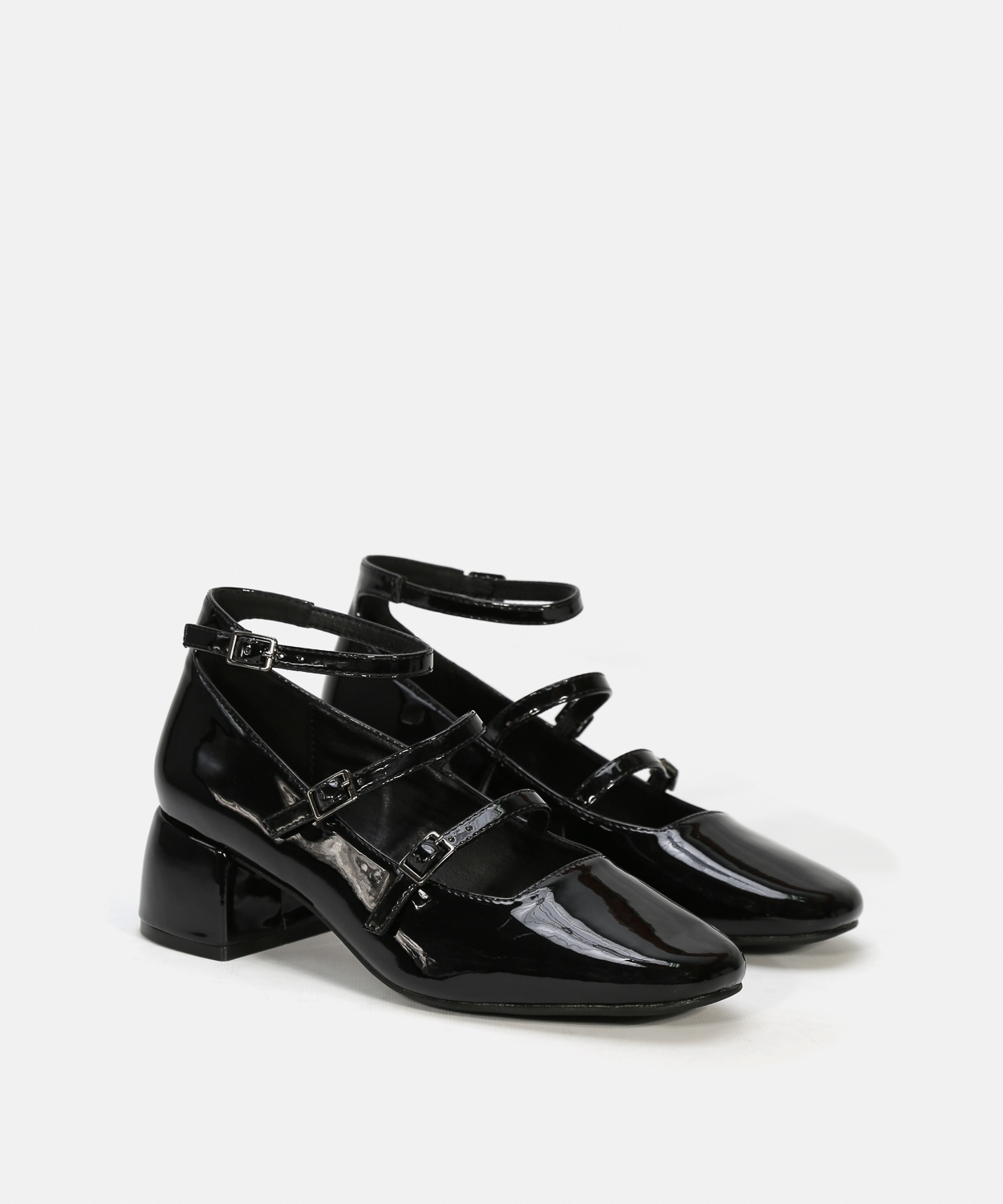 Zapatos tac&oacute;n doble hebilla image number null